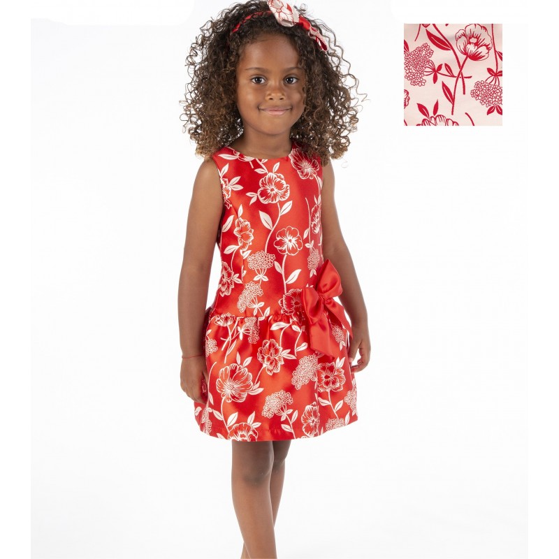 Vestido rojo estampado